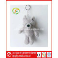 Promotional Mini Keychain Toy of Plush Wolf Toy